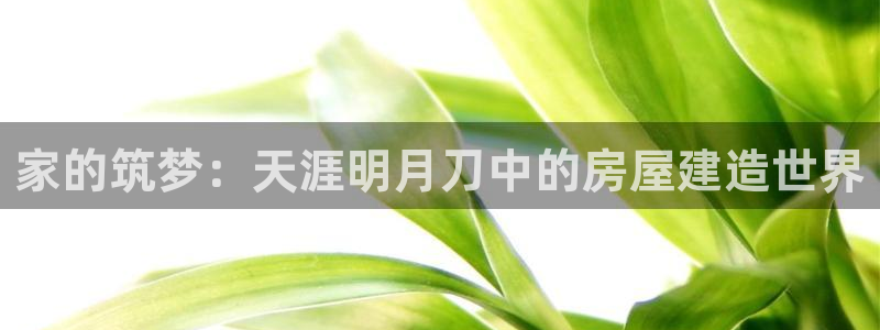 威九国际取款不会被骗吧：家的筑梦：天涯明月刀中的房屋建造世界