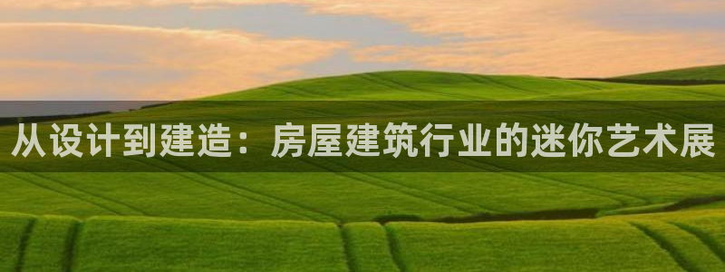 威九国际游戏app(网站)：从设计到建造：房屋建筑行业的迷你艺术展