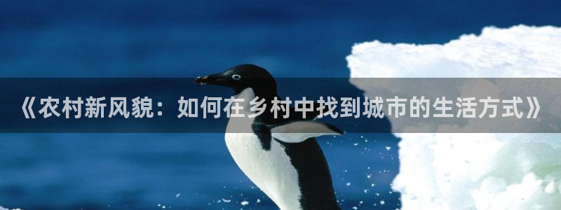 威九国际体育app下载：《农村新风貌：如何在乡村中找到城市的生活方式》