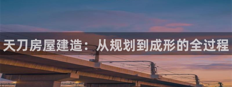 威九国际78mb42：天刀房屋建造：从规划到成形的全过程