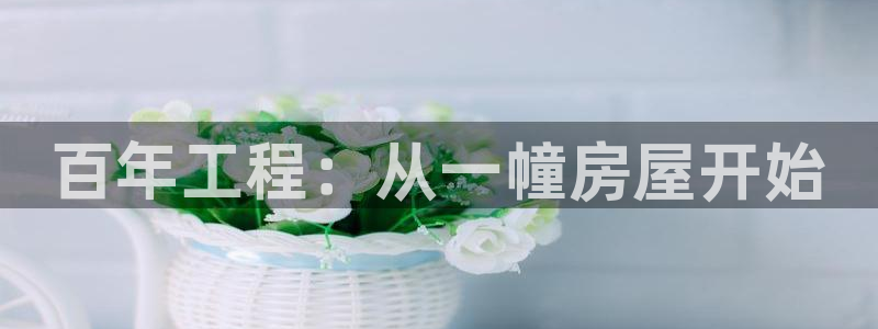 威九国际78mb下：百年工程：从一幢房屋开始