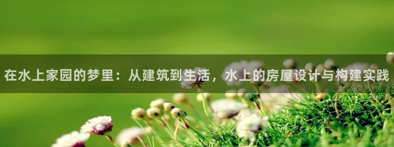 威九国际可以赚到钱：在水上家园的梦里：从建筑到生活，水上的房屋设计与构建实践