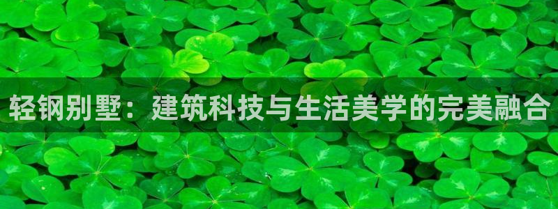威九国际可以提现吗安全吗：轻钢别墅：建筑科技与生活美学的完美融合
