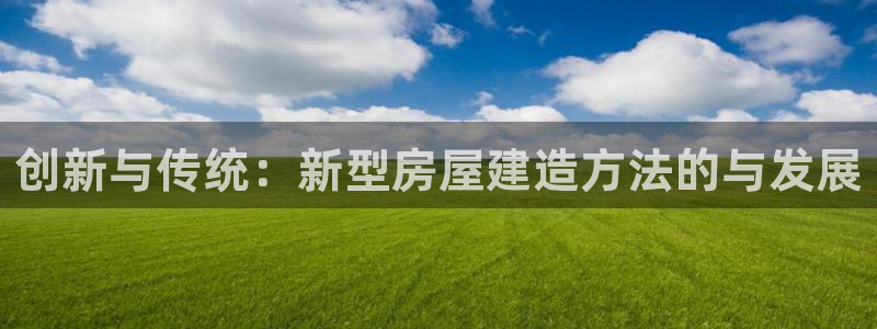 威九国际高清：创新与传统：新型房屋建造方法的与发展