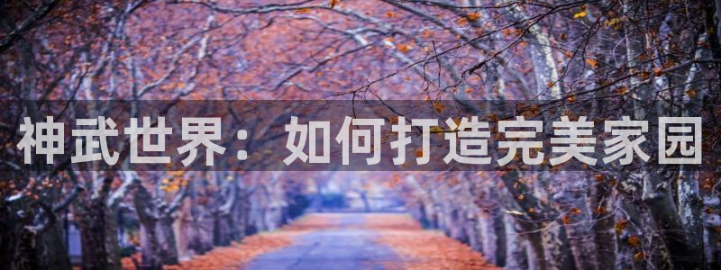 威九国际系列：神武世界：如何打造完美家园