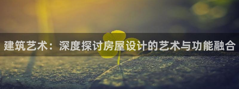 威九国际服：建筑艺术：深度探讨房屋设计的艺术与功能融合